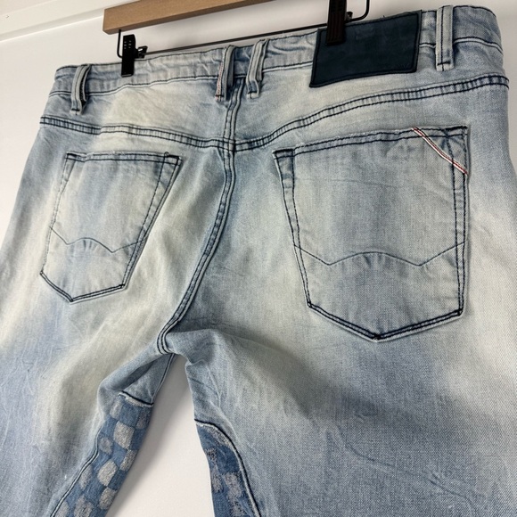 Cult of Individuality Men’s Distressed Checkered Jeans – Size 40x33 - Picture 3 of 10